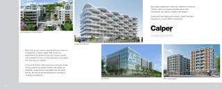 Muito mais do que construir empreendimentos modernos
e inteligentes, a Calper, desde 1994, transforma
positivamente as regiões em que atua, proporcionando
mais qualidade de vida e contribuindo para a valorização
de novos bairros e cidades.
E faz isso há 20 anos, diferenciando-se no mercado através
de seus projetos com design inovador e alto padrão de
qualidade, evidenciado em cada detalhe de suas obras.
Ao todo, são mais de 90 empreendimentos concluídos e
15 obras em andamento.
Contemporâneo | Campo Grande
Design Hotel | Recreio
A5 | Recreio
Imagensilustrativas
São projetos residenciais, comerciais, hoteleiros e complexos
multiuso, todos com soluções arquitetônicas de nível
internacional, que inspiram inovação onde chegam.
Continuando essa trajetória de sucesso, a Calper traz para a
Freguesia um conceito RARO de arquitetura.
Brise | Jacarepaguá
106 107
Imagensilustrativas
 