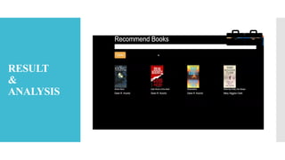 BOOK RECOMMENDATION SYSTEM using python language | PPTX
