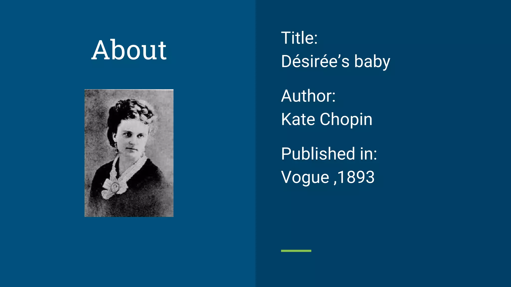 Book Report - Desiree's Baby | PDF