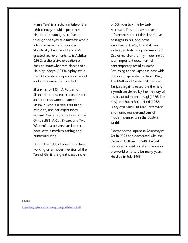 The Key A Book Report In Afro Asian Literature - 