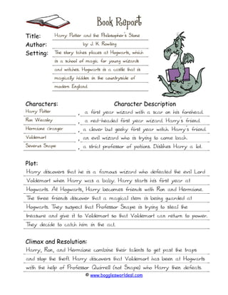 Book reportsample | PDF