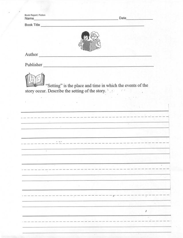 How to write a book report college level picture