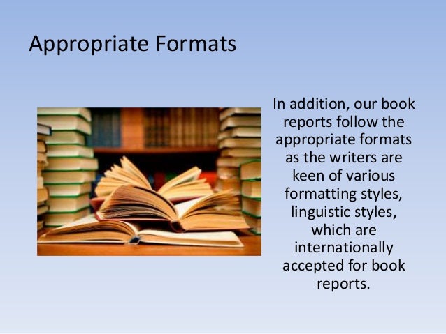 Book report services