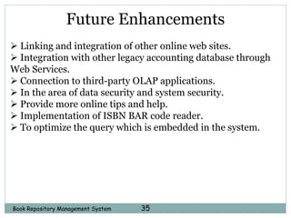 Book repository management system | PPTX