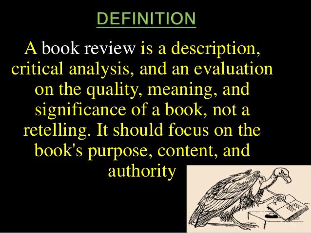 definition about book review