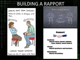 BUILDING A RAPPORT

 