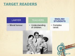 TARGET READERS

Page 24

 