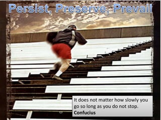 It does not matter how slowly you
go so long as you do not stop.
Confucius
 