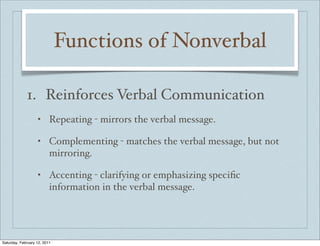 Nonverbal Communication | PPT