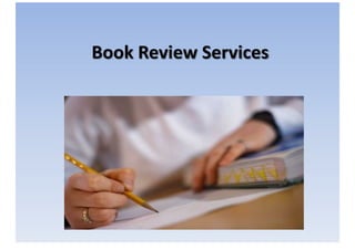 Book Review Services