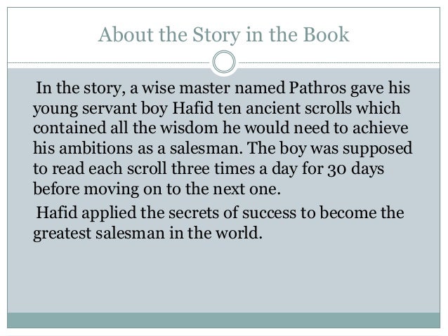 Book Review The Greatest Salesman In The World Og Mandino