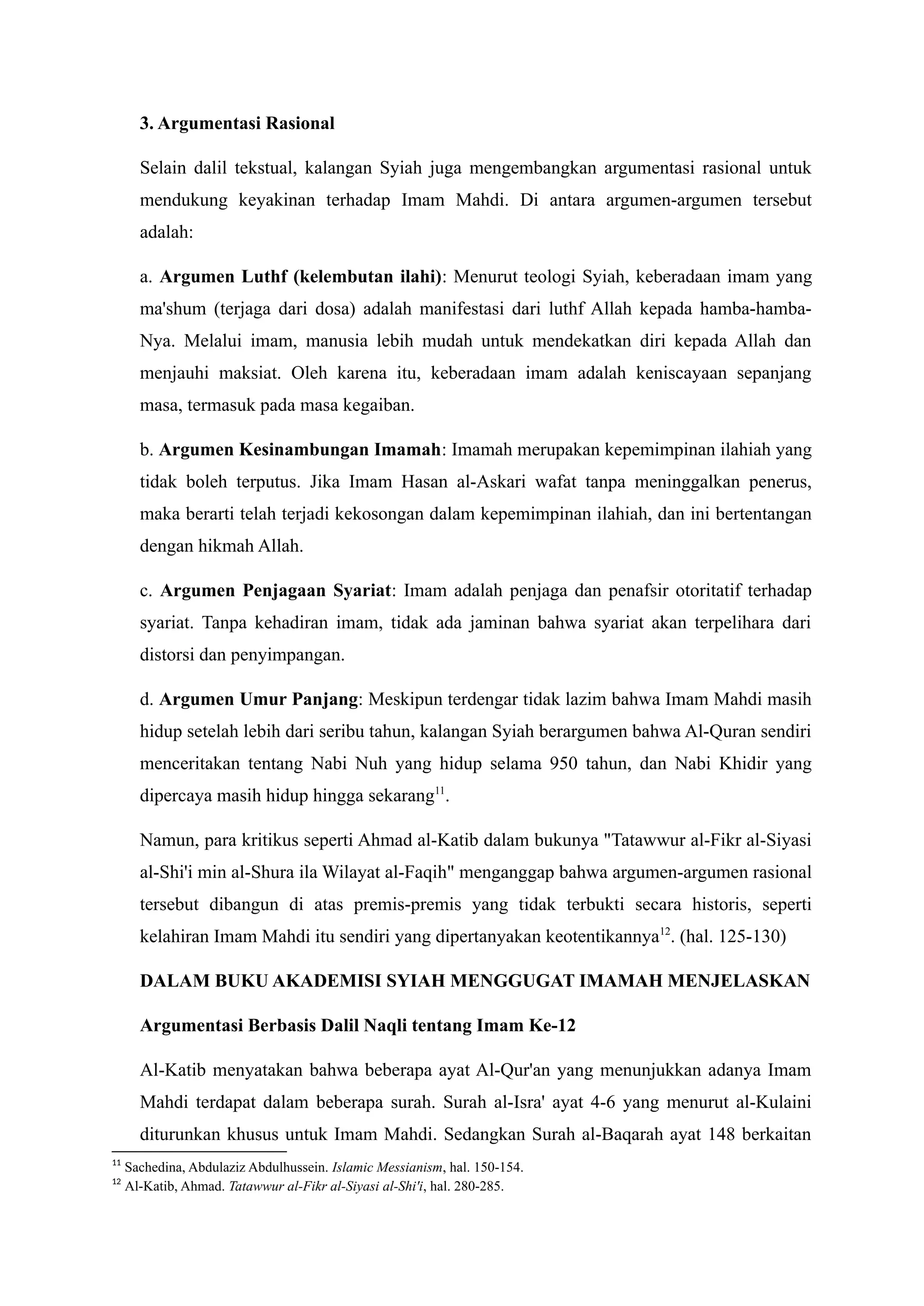 Imam Mahdi dan Dalil Keimanan: Tinjauan Kritis atas Keyakinan Syiah ...