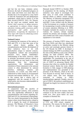 Book~ Role of Education in Combating Climate Change | PDF