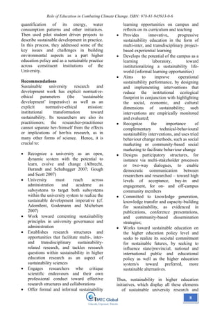 Book~ Role of Education in Combating Climate Change | PDF