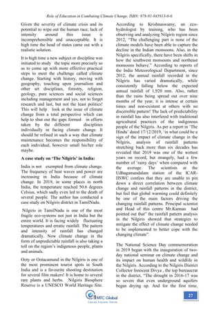 Book~ Role of Education in Combating Climate Change | PDF