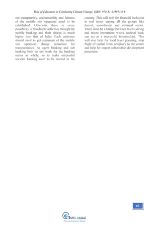 Book~ Role of Education in Combating Climate Change | PDF
