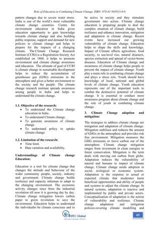 Book~ Role of Education in Combating Climate Change | PDF