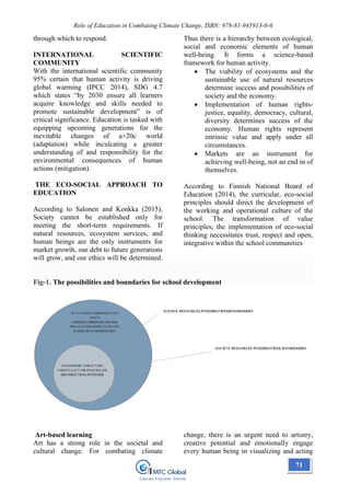 Book~ Role of Education in Combating Climate Change | PDF
