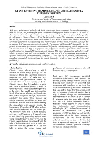Book~ Role of Education in Combating Climate Change | PDF