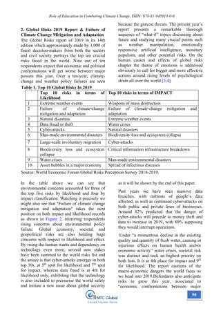 Book~ Role of Education in Combating Climate Change | PDF
