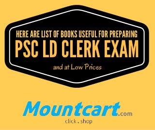 PSC LD CLERK EXAM
and at Low Prices
HERE ARE LIST OF BOOKS USEFUL FOR PREPARING
 