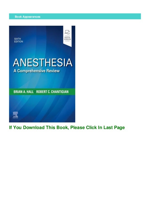 (Books) Anesthesia A Comprehensive Review (By Mayo Foundation for