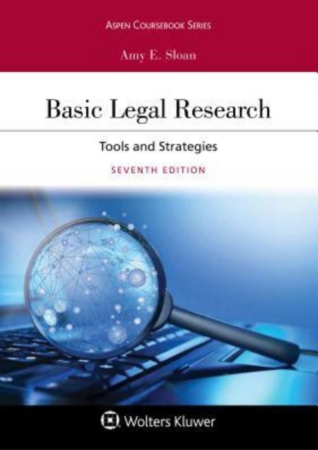( Books ) Basic Legal Research Tools and Strategies