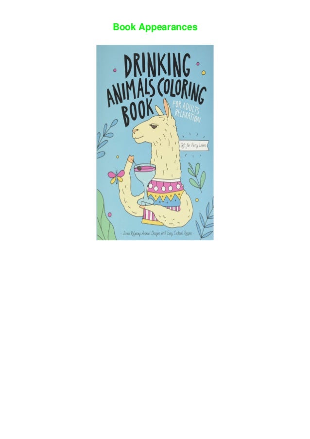 Download Books Drinking Animals Coloring Book A Fun Coloring Gift Book Fo