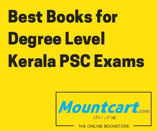 Best Books for
Degree Level
Kerala PSC Exams
THE ONLINE BOOKSTORE
 
