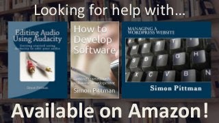 Looking for help with…
Available on Amazon!
 