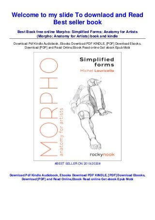 ( Books ) Morpho: Simplified Forms: Anatomy for Artists (Morpho ...