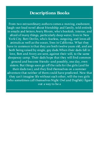 to nightowl from dogfish book
