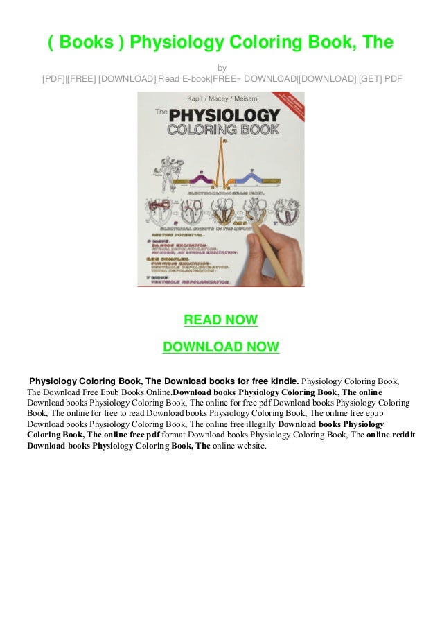 ( Books ) Physiology Coloring Book, The