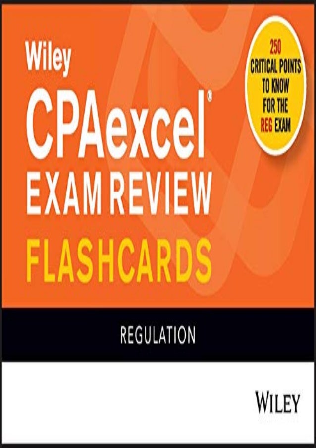 ( Books ) Wiley CPAexcel Exam Review 2021 Flashcards Regulation