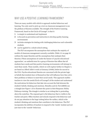 A Positive Learning Framework for Classroom Management | PDF ...