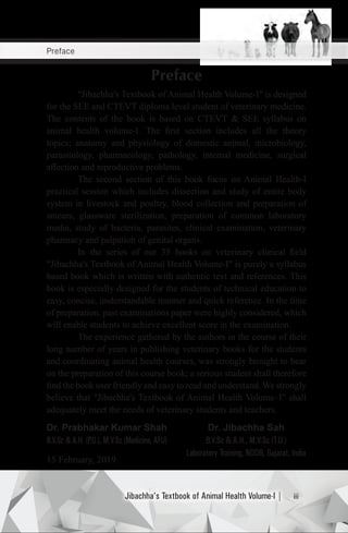 Jibachha's Textbook of Animal Health Volume-I | PDF