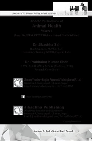 Jibachha's Textbook of Animal Health Volume-I | PDF