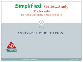 Books anna university | PPTX