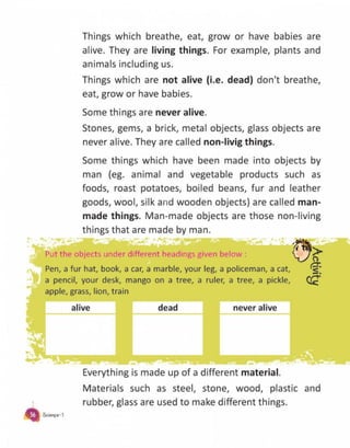 Book science1 CLASS - FIRST