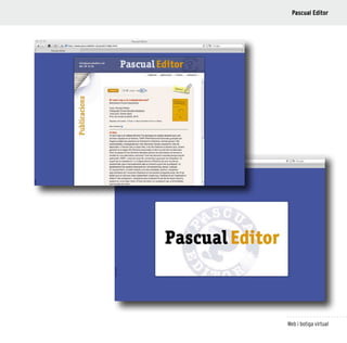 105
Web i botiga virtual
Pascual Editor
 