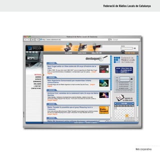 109
Web corporativa
Federació de Ràdios Locals de Catalunya
 