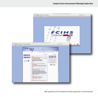 113
Web corporativa i punt de trobada del col·lectiu professional a nivel internacional
Fundació Centre Internacional d’Hidrologia Subterrània
 