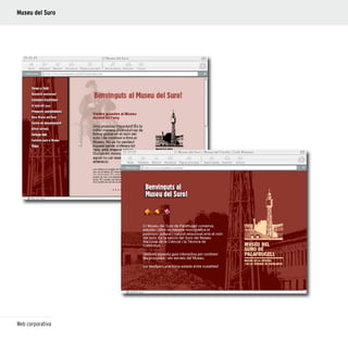 120
Web corporativa
Museu del Suro
 