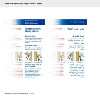 22
Maquetació i traducció en llenguatges no llatins
Generalitat de Catalunya. Departament de Treball
 