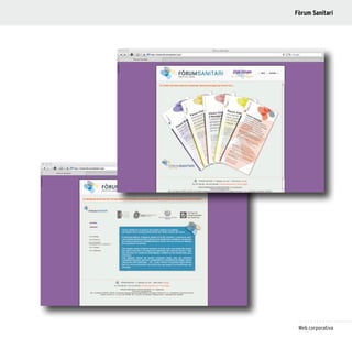 99
Web corporativa
Fòrum Sanitari
 