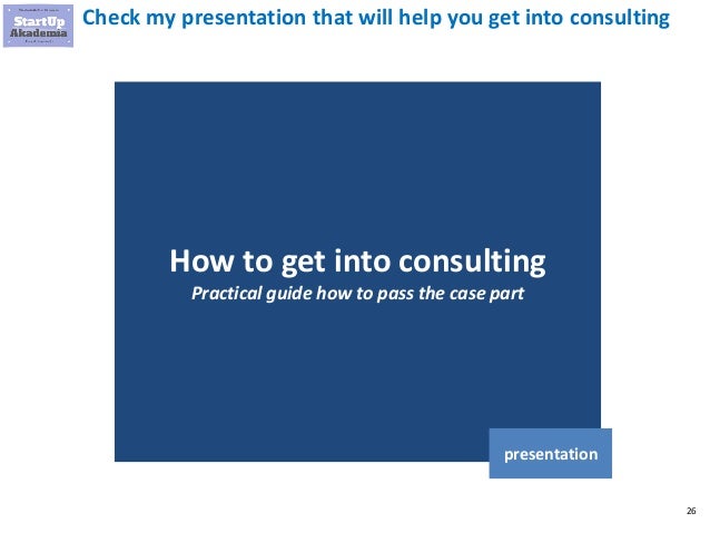 how to get into management consulting