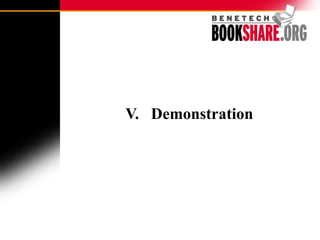 V.  Demonstration 