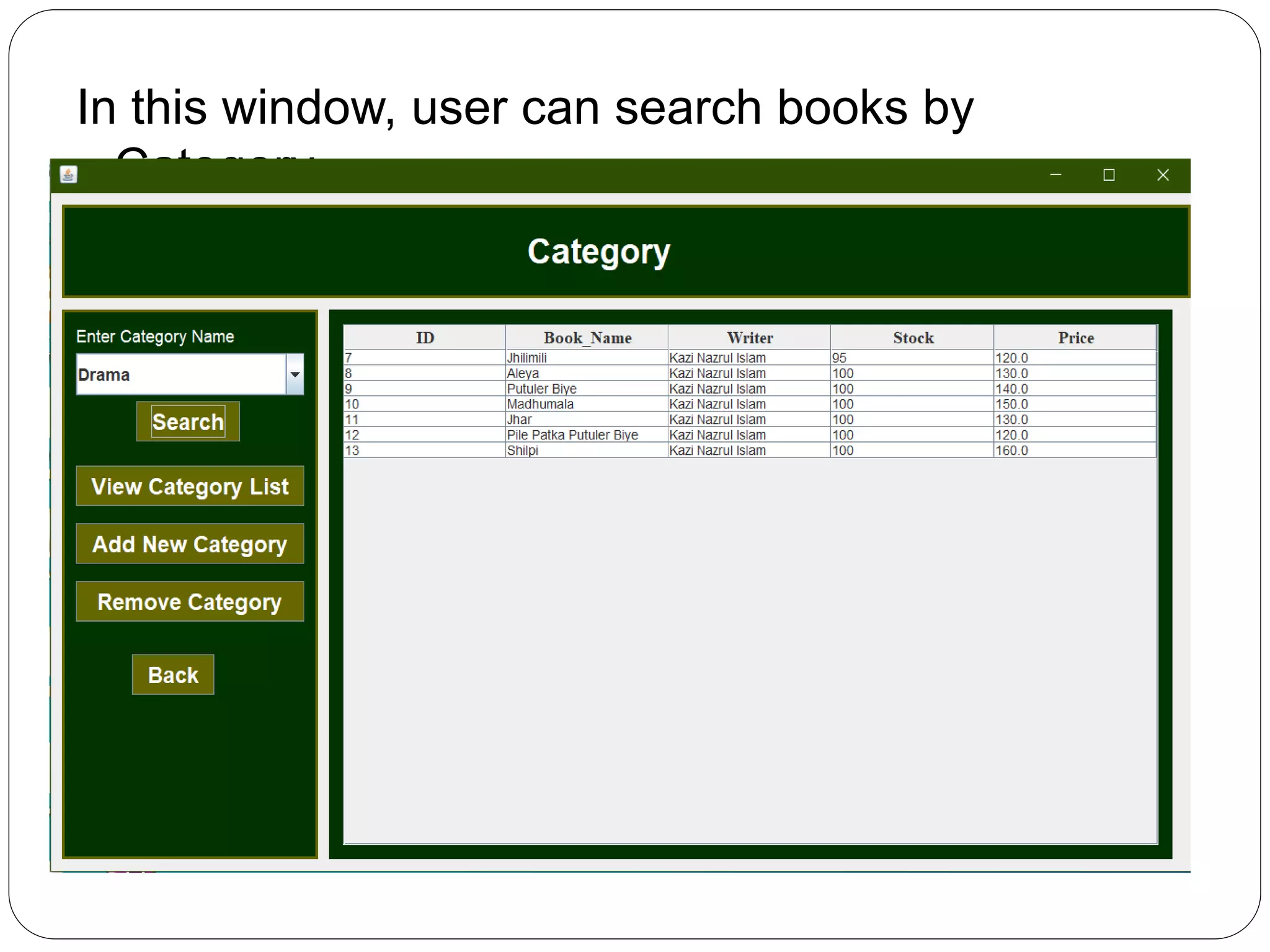 Book Shop Management System | PPTX | Databases | Computer Software and ...