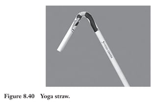 Trim Size: 6in x 9in Morin c08.tex V1 - 07/25/2018 5:59pm Page 273
k
k k
k
DELIVER TO THE PRIMAL BRAIN 273
Figure 8.40 Yoga straw.
• Similarly, we could infer that using a kinesthetic cue will
activate brain regions responsible for driving kinesthetic
functions. Instead of saying: “The new screen technology
allows the consumer to . . . ,” say, “With the new screen tech-
nology the consumer will experience/reach/feel/meet/match/
touch . . . ” Note the selection of verbs that imply a kinesthetic
connection. Or even better, make sure the consumers have a
chance to touch the new device to appeal to their kinesthetic
channel.
• When in doubt of the best modality to teach a concept, tell
a story! Make sure that your story uses, visual, auditory, and
kinesthetic cues. Another benefit of using different teaching
modalities is to create variety, a form of contrast that appeals
to the primal brain.
The Don’ts of Varying Teaching Modalities
• Don’t only use words to persuade!
• Don’t ignore what you might consider an unrelated sensory
experience. Having your prospects sit on hard chairs, listen
to French music or touch a warm cup of coffee will have an
impact on their buying experience!
 