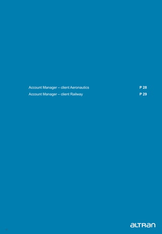 27
Account Manager – client Aeronautics P 28
Account Manager – client Railway P 29
 